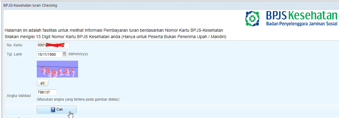 cek tagihan bpjs online 2021 terbaru